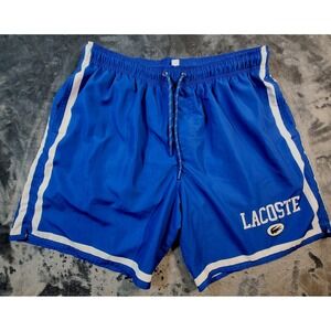 Lacoste Men's Swim Shorts Blue White XL